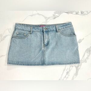 Edikted Chiara Micro Denim Jean Mini Skirt - Large - LIKE NEW only worn once!